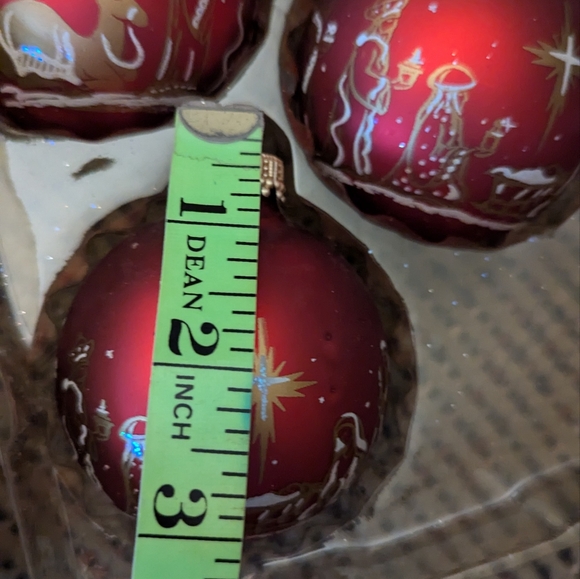 Kreb's Glass ornaments with box , Nativity - Picture 2 of 4